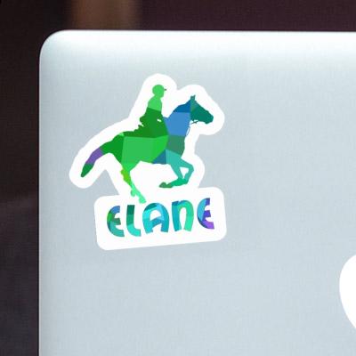 Sticker Elane Horse Rider Laptop Image