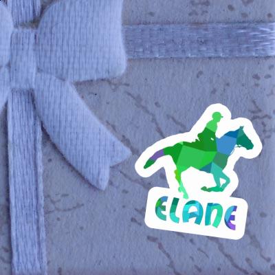 Sticker Elane Horse Rider Laptop Image