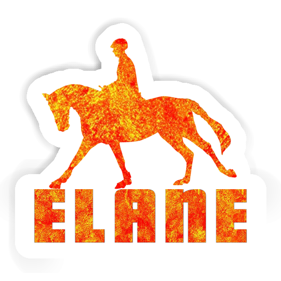 Sticker Horse Rider Elane Laptop Image