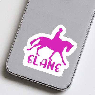 Sticker Elane Horse Rider Notebook Image