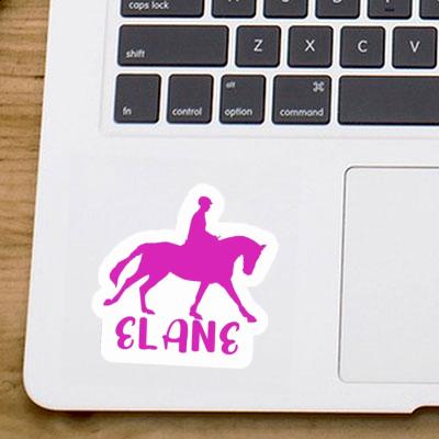 Sticker Elane Horse Rider Laptop Image