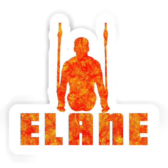 Sticker Ring gymnast Elane Notebook Image