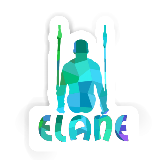 Sticker Ring gymnast Elane Notebook Image