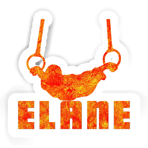 Sticker Elane Ring gymnast Notebook Image