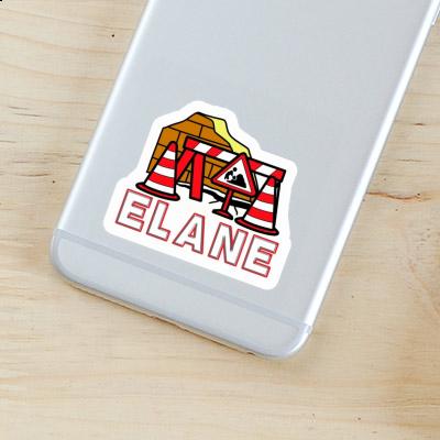 Road Construction Sticker Elane Notebook Image