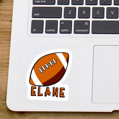 Autocollant Elane Ballon de rugby Notebook Image