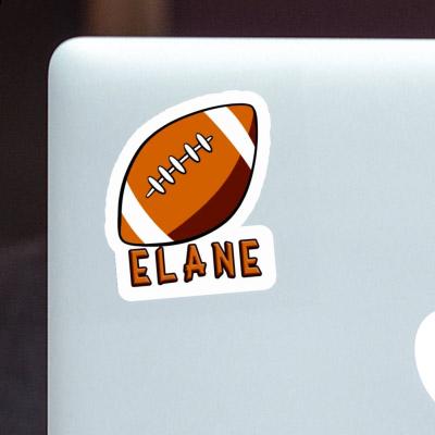 Autocollant Elane Ballon de rugby Laptop Image