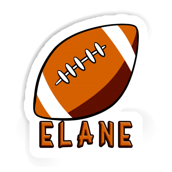 Autocollant Elane Ballon de rugby Image