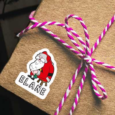 Sticker Elane Santa Claus Laptop Image