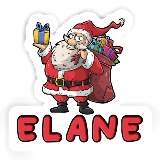 Santa Claus Sticker Elane Laptop Image