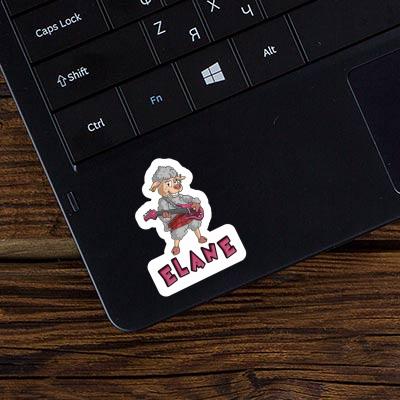 Sticker Rockergirl Elane Laptop Image