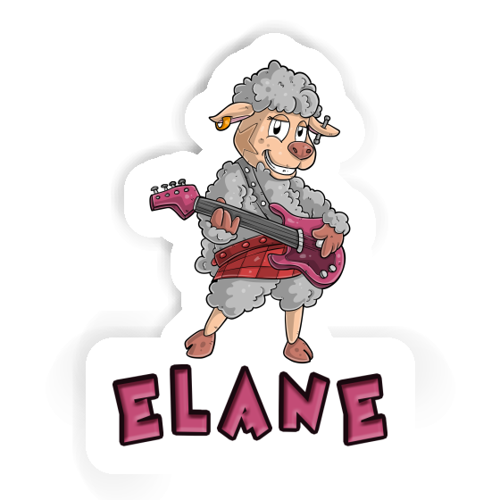 Sticker Guitarist Elane Laptop Image