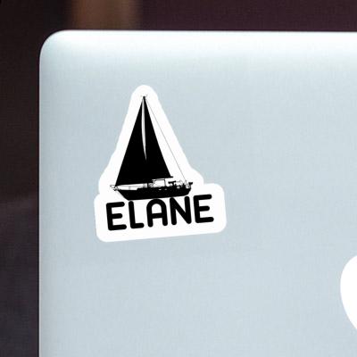 Elane Autocollant Voilier Notebook Image