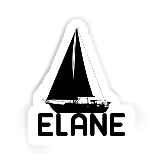 Elane Autocollant Voilier Notebook Image