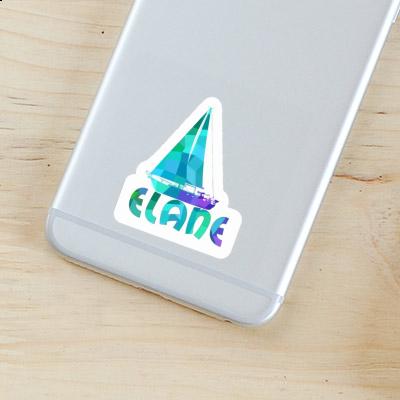 Elane Sticker Sailboat Image