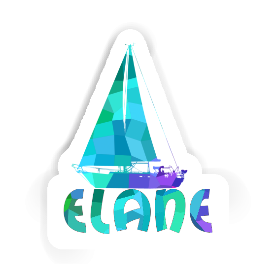 Elane Sticker Sailboat Laptop Image