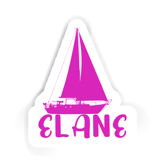 Elane Sticker Sailboat Laptop Image