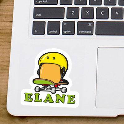 Aufkleber Elane Skateboard-Ei Laptop Image