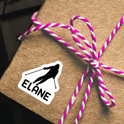 Elane Sticker Skier Notebook Image