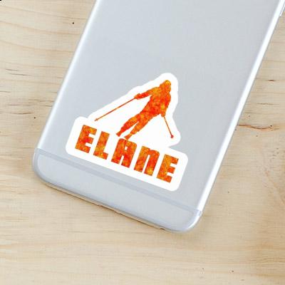 Elane Sticker Skier Notebook Image