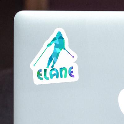 Elane Autocollant Skieuse Laptop Image