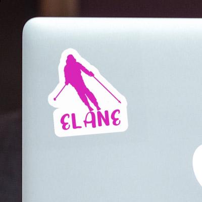 Sticker Skier Elane Notebook Image