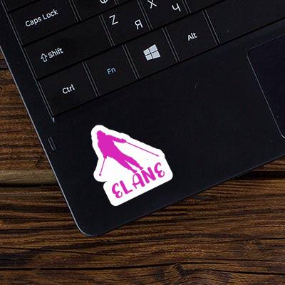 Sticker Elane Skifahrerin Laptop Image