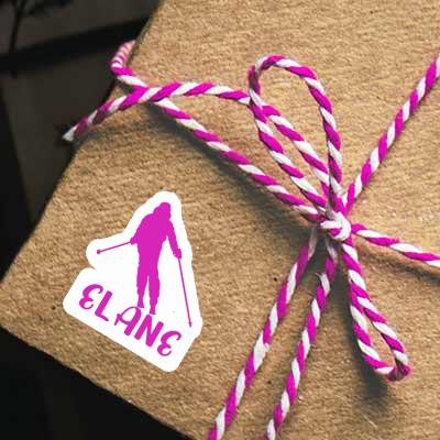 Sticker Elane Skifahrerin Gift package Image