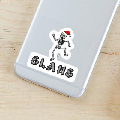 Sticker Elane Christmas Skeleton Gift package Image