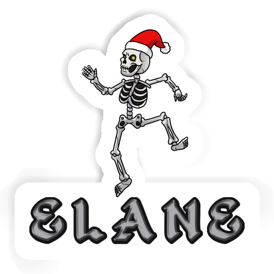 Sticker Elane Christmas Skeleton Gift package Image