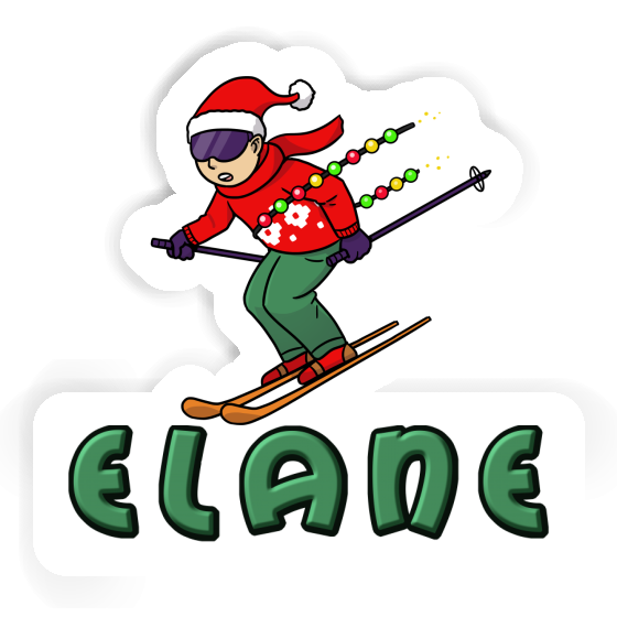 Weihnachtsskifahrer Sticker Elane Gift package Image