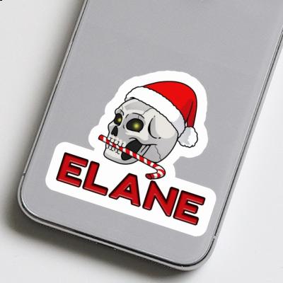 Christmas Skull Sticker Elane Notebook Image