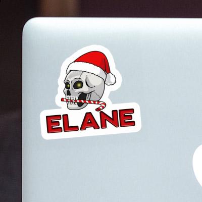 Christmas Skull Sticker Elane Notebook Image