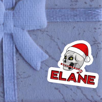 Aufkleber Elane Weihnachtstotenkopf Gift package Image