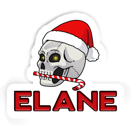 Aufkleber Elane Weihnachtstotenkopf Gift package Image