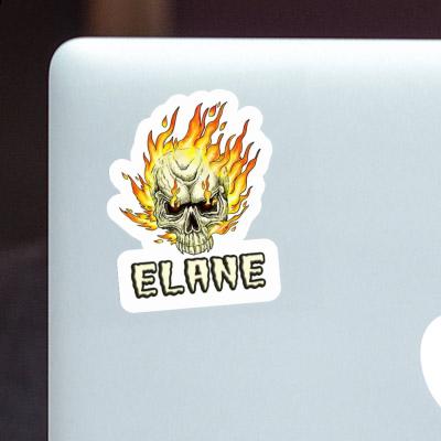 Sticker Elane Skull Laptop Image