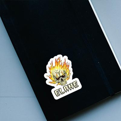 Sticker Elane Skull Notebook Image