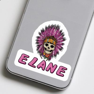 Elane Sticker Ladys Skull Image