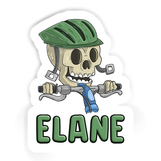 Bicycle Rider Sticker Elane Laptop Image