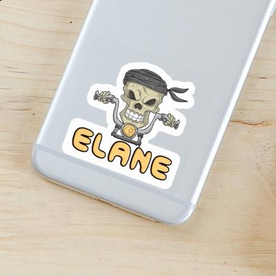 Sticker Elane Motorbike Rider Laptop Image