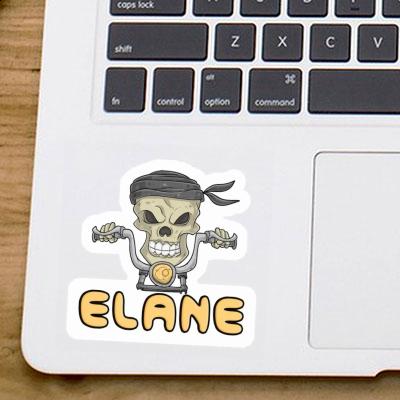 Sticker Elane Motorbike Rider Laptop Image