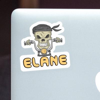 Sticker Elane Motorbike Rider Notebook Image