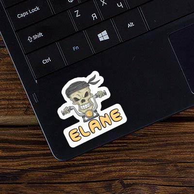 Sticker Elane Motorbike Rider Notebook Image