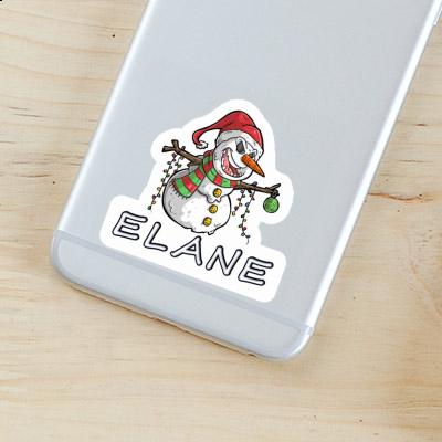 Autocollant Elane Bonhomme de neige Notebook Image