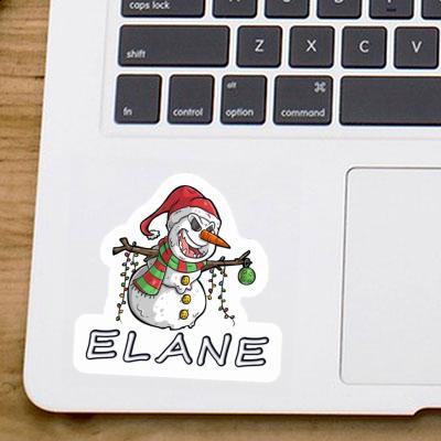 Bad Snowman Sticker Elane Laptop Image