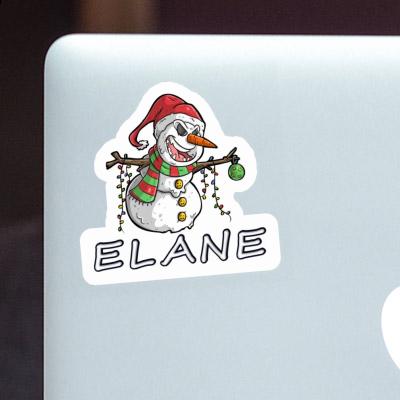 Bad Snowman Sticker Elane Laptop Image