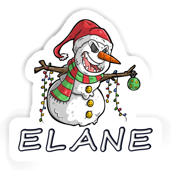 Aufkleber Schneemann Elane Gift package Image