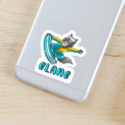 Sticker Snowboarder Elane Notebook Image