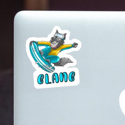 Sticker Snowboarder Elane Laptop Image