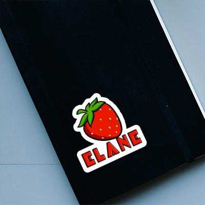 Erdbeere Sticker Elane Notebook Image